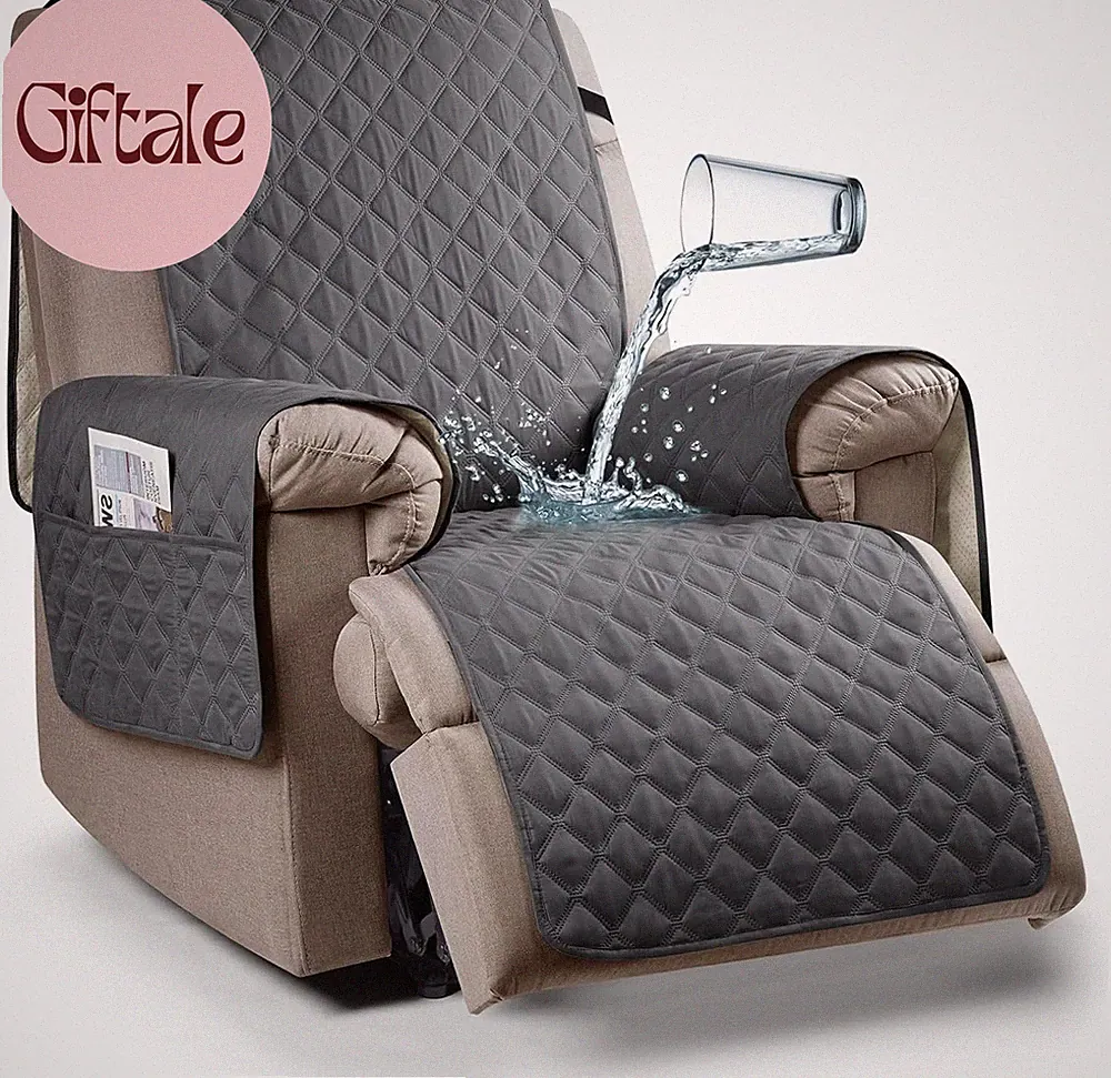 100% Waterproof Recliner Chair Cover Non-Slip Reclining Cover for Recliner Chair