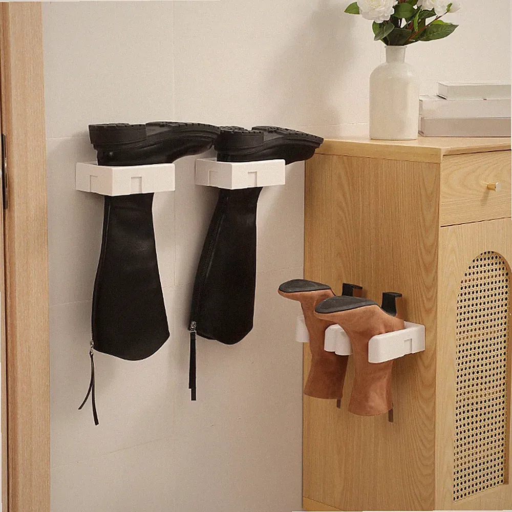 2x Wall Mount Boot Racks Wader Hangers for Boot for Home Entryway RV Storage