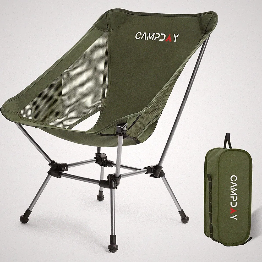 Camping Chair Portable Hiking Ultralight Backpacking Small Lightweight Foldin...