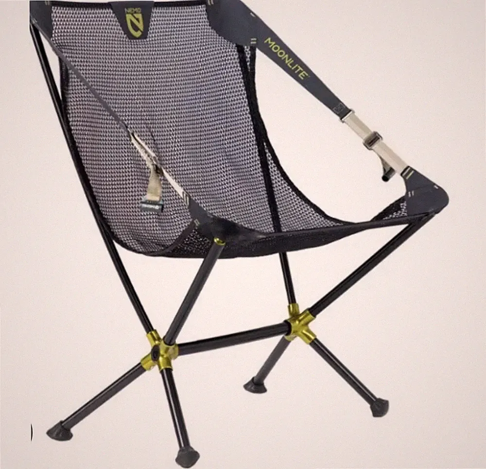 NEMO Moonlite Reclining Camp Chair - Ultralight Backpacking Black Pearl New