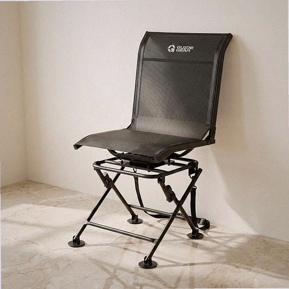 New 360º Swivel Hunting Blind Chair, Lightweight, Portable Mesh Hunt Seat, 300lb