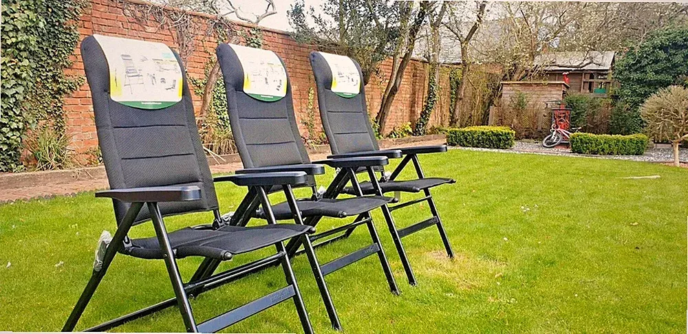SMALL medium LARGE QUALITY CAMPING CHAIR RECLINER BRUNNER ARAVEL FOOT REST